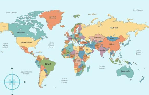 Country:V-Xzjijklp4= World Map