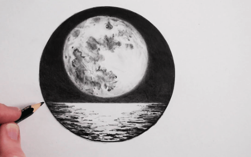 Drawing:Dmky3i7lnm8= Moon